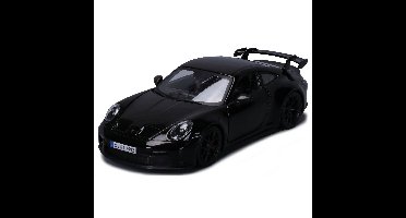 Modelauto - Porsche 911 GT3 - zwart - 19 cm - schaal 1:24 - speelgoed auto