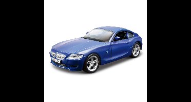 Modelauto/speelgoedauto BMW Z4 coupe 2008- blauw - 12 cm - schaal 1:32