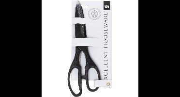 Multifunctionele huishoud/keuken schaar - zwart - RVS