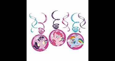 My Little Pony Rotorspiralen - 6x stuks - 50 cm - hangdecoraties - kinderfeestje