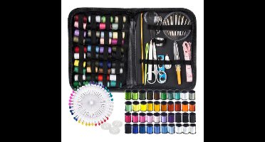 Naaiset - 128 delig - compleet naaiset - naaidoos - reizen - inclusief hoes
