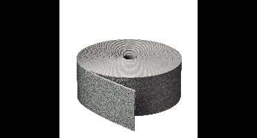 Nature Grasrand - 1x - grijs - kunststof - 10 m x 7,5 cm - flexibele tuinafboording