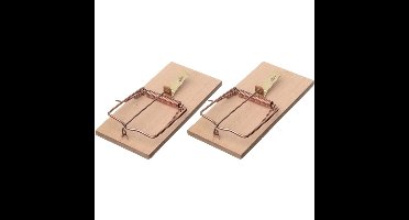 Nature Rattenval - 2x stuks - 17 cm - rattenklemmen - ongediertebestrijding