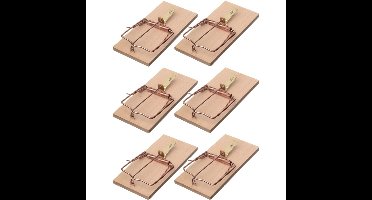 Nature Rattenval - 6x stuks - 17 cm - rattenklemmen - ongediertebestrijding