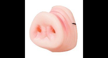 Nep varkensneus - roze - pvc - voor volwassenen - Carnaval verkleed accessoires
