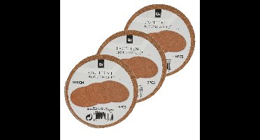 Onderzetters voor glazen - 18 stuks - kurk - D10 cm