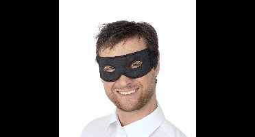 Oogmasker - zwart - volwassenen en kinderen - boevenmasker - verkleedaccessoires