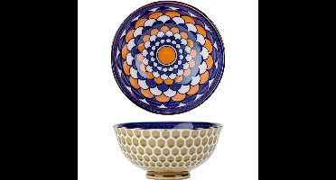 Oosterse serveerschaal - rond - 12 cm - porselein - soepkom - diep bord