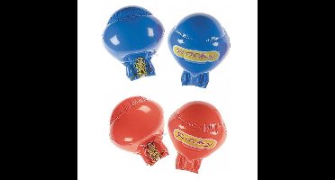 Opblaasbare bokshandschoenen - blauw - 32 cm - kickbox handschoenen