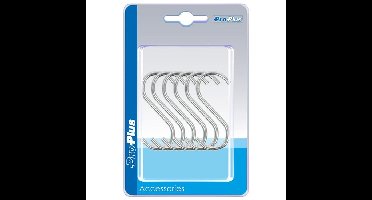 Ophanghaak - 12x- S-haak - 6 cm - hangers - kledinghaken / keukenhaak