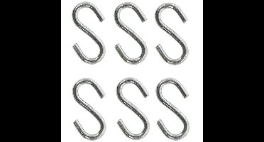 Ophanghaak - 18x- S-haak - 3 cm - hangers - kledinghaken / keukenhaak