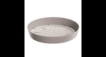 Opvangschaal/onderschaal bloempot/plantenpot - beige - rond - Dia 19 cm