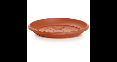 Opvangschaal/onderschaal bloempot/plantenpot - terracotta - rond - Dia 37 cm