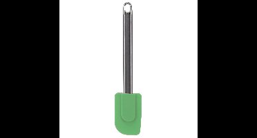 Pannenlikker - zilver/groen - RVS/Siliconen - 24 cm - Keukengerei