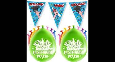 Paperdreams geslaagd/afstudeer set - Ballonnen & vlaggenlijnen - 17x stuks