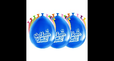 Paperdreams Welkom thuis Ballonnen - 24x - multi kleuren - versiering/feestartikelen