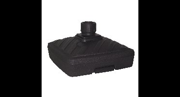 Parasolvoet Heavy - vierkant - antraciet - 57 x 57 cm - 40 liter - kunststof - vulbaar