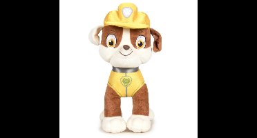 Paw Patrol Rubble Classic knuffel - 27 cm - pluche honden knuffels - bekend van tv