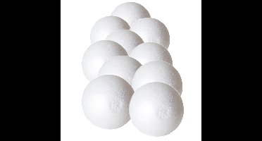 Piepschuim hobby vormen DIY ballen - 10x - styropor bollen - 8 cm