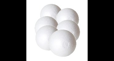 Piepschuim hobby vormen DIY ballen - 8x - styropor bollen - 8 cm