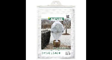 Plantenhoes - 3x stuks - H75 x D48 cm - wit - anti-vorst planten beschermhoes