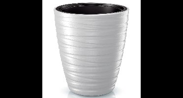 Plantenpot/bloempot Amazing - buiten/binnen - kunststof - wit - D37 x H42 cm