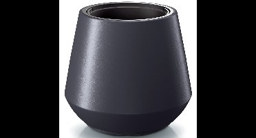 Plantenpot/bloempot Sevilla - buiten/binnen - kunststof - antraciet - D40 x H35 cm