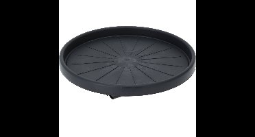 Plantentrolley - kunststof - donkergrijs - rond - D35 cm - 50 kilo