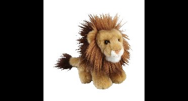 Pluche bruine leeuw knuffel - 18 cm - knuffeldier - speelgoed - katachtige - roofdier - kinderen