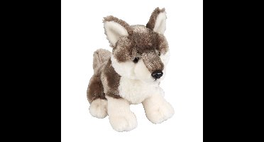 Pluche knuffel dieren Wolf 18 cm