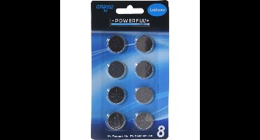 Powerful knoopcel batterijen - CR2032 - 8x stuks - rekenmachine - horloge - afstandsbediening