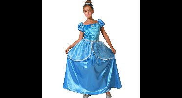 Prinsessen verkleed jurk - blauw - luxe prinsessenjurk - voor kinderen