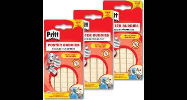 Pritt plak gummetjes - 285x - kneedgummen - 39 gr - kneed lijm