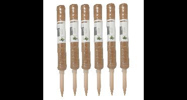 Pro garden plantenstok kokos - 6x - eucalyptushout - D4,5 x H50 cm - plantensteun
