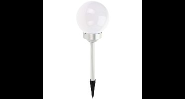 Pro Garden Solar tuinlamp/prikspot bol - op zonne-energie - dia 15 cm - Prikspots