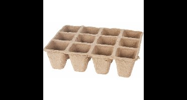 Pro Garden Stekpotje / kweekpot - 4x stuks - 16 x 12 x 5 cm - turfpotjes - moestuinpotjes