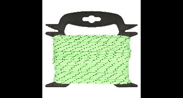 Pro Plus Scheerlijn lichtgevend groen - 20 meter - op haspel - 4 mm dikte - Camping - Tent