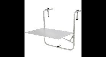 Progarden Balkon tafel - metaal - mat grijs - 60 x 43 cm