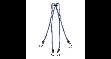 ProPlus Bagagespin - 4-armig - snelbinders met haken - 4 x 60 cm - elastisch - voor fiets/motor