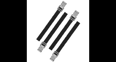 Proplus caravan/camper fietsen spanbanden/sjorbanden/bindriemen - 4x stuks - 30 cm