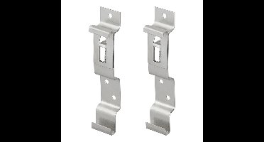 ProPlus Kentekenplaat klemmen - 2x stuks - metaal - nummerplaat bevestigen - aanhanger