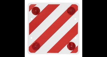 ProPlus Markeringsbord - Kunststof - 50 x 50 cm - Inclusief Reflectoren - Veiligheidsbord