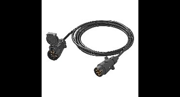 ProPlus Verlengkabel aanhanger - 7-Polig - 3 meter - aanhangwagen stekker verlengkabel