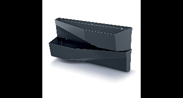 Prosperplast Hangende Plantenbakken - set van 2x - kunststof - verticale tuin - L78 x B19 x H35 cm -