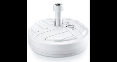 Prosperplast Parasolvoet van kunststof - rond - wit - vulbaar - 10 liter - D39 cm