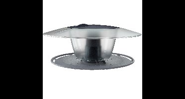 Prosperplast Vogels voedersilo - grijs - vogels voederplek - 30 cm - kunststof - huisje