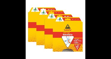 Raam isolatiefolie - 4x - transparant - 150 x 250 cm - incl. bevestigingstape - energiebesparend