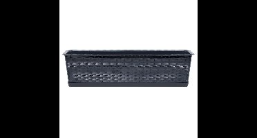 Ratolla plantenbak/bloembak - antraciet - 12L - 70 x 17 x 15 cm - Met opvangschotel