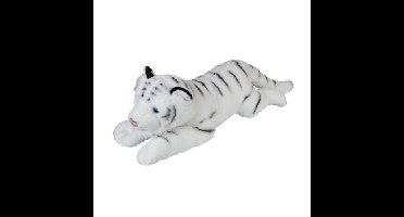 Ravensden Grote pluche witte tijger knuffel - 60 cm - tijgers speelgoed - knuffels