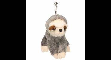 Ravensden Pluche luiaard - knuffel sleutelhanger - dieren knuffels - 10 cm